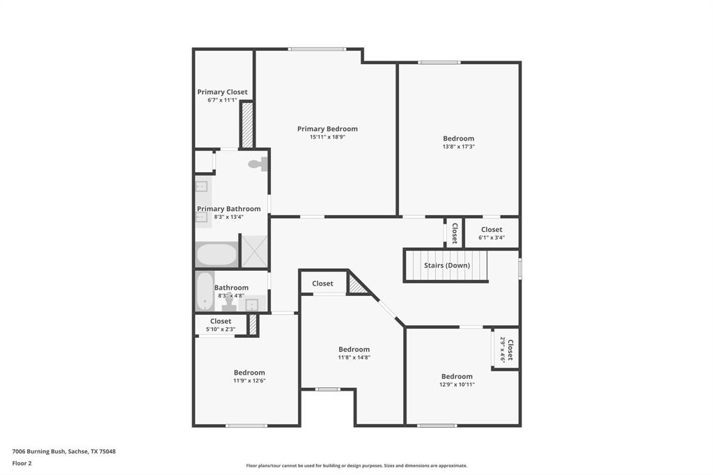 7006 Burning Bush Sachse, TX 75048 - Photo 39 of 39 a picture of a floor plan