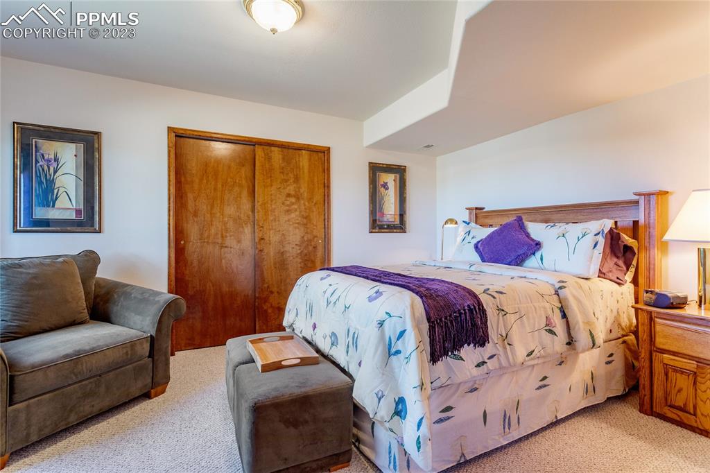 18165 Pinon Park Road Peyton, CO 80831 - Photo 33 of 44 a bedroom with a bed and couch