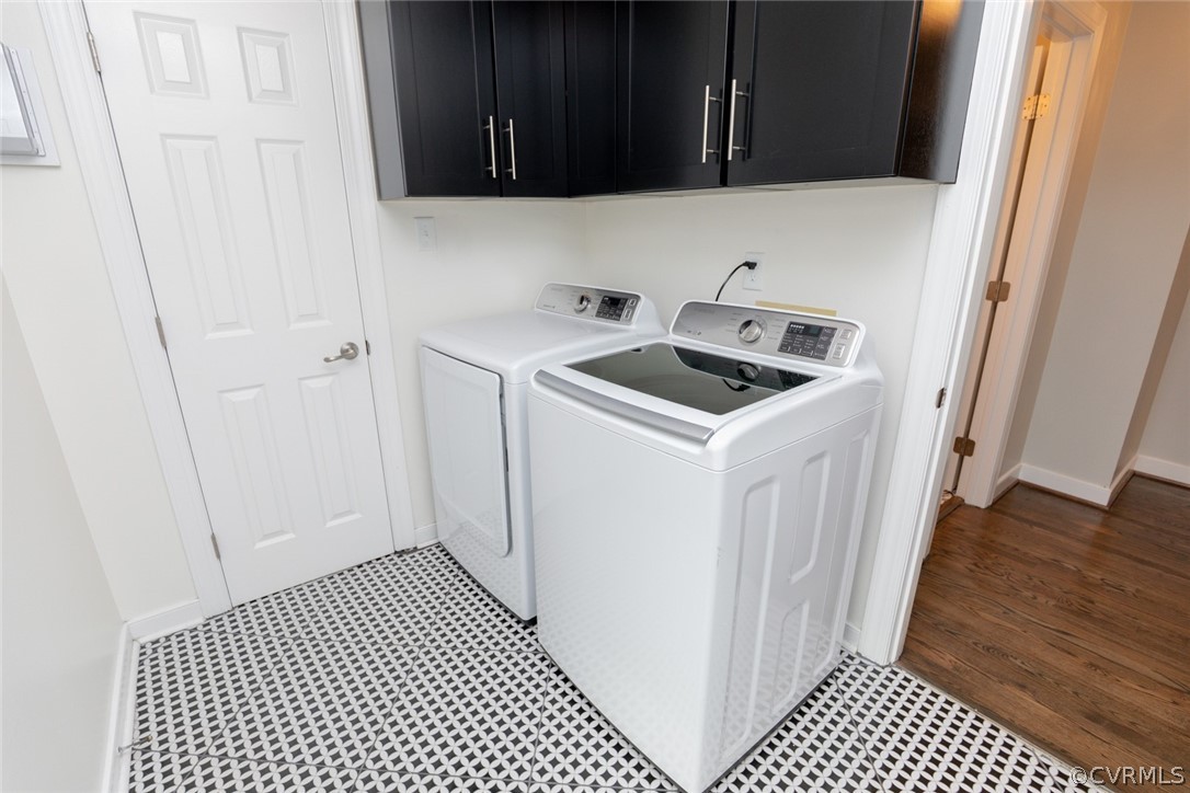 2530 Rochester Court Midlothian, VA 23113 - Photo 24 of 46 a utility room with wooden floor washer and dryer
