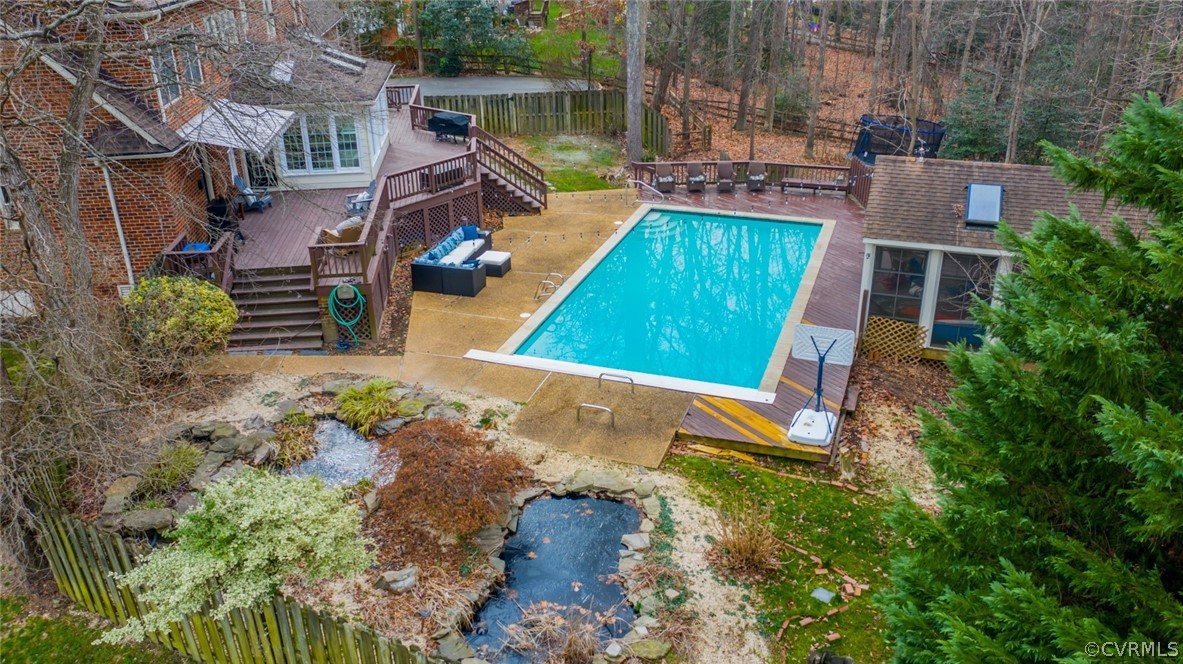 2530 Rochester Court Midlothian, VA 23113 - Photo 43 of 46 an aerial view of a house with a yard basket ball court and outdoor seating