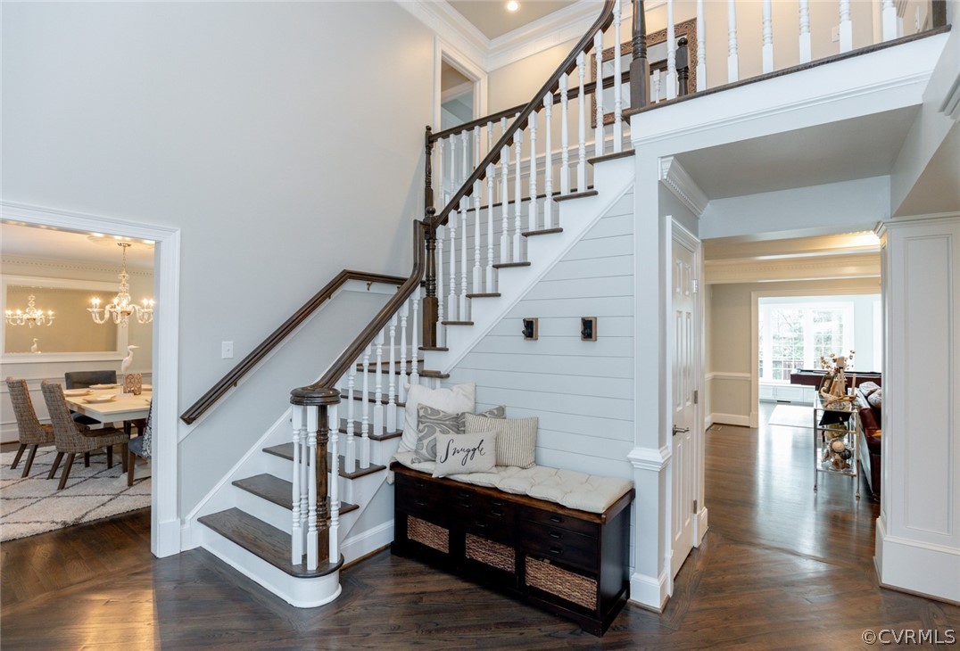 2530 Rochester Court Midlothian, VA 23113 - Photo 5 of 46 a view of entryway and hall with wooden floor