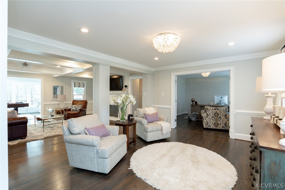 2530 Rochester Court Midlothian, VA 23113 - Photo 6 of 46 a living room with furniture and a wooden floor