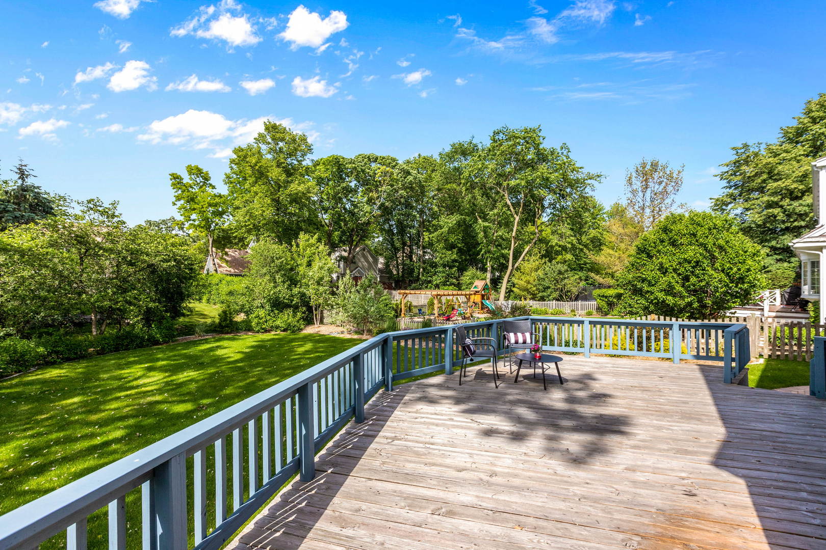 4694 Middle Road Gurnee, IL 60031 - Photo 20 of 27 a view of a balcony with two chairs and a table