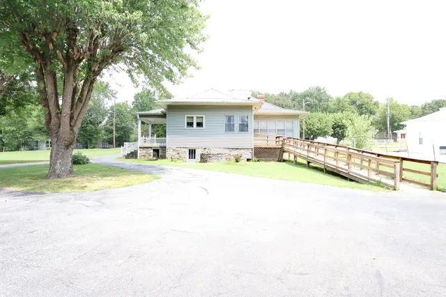 a view of a house with a outdoor space