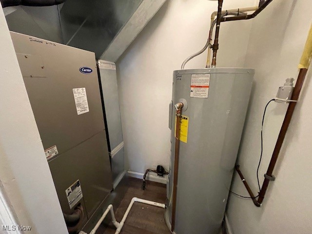5514 Linn Road Amherst, OH 44001 - Photo 13 of 16 Utility room with heating unit and water heater