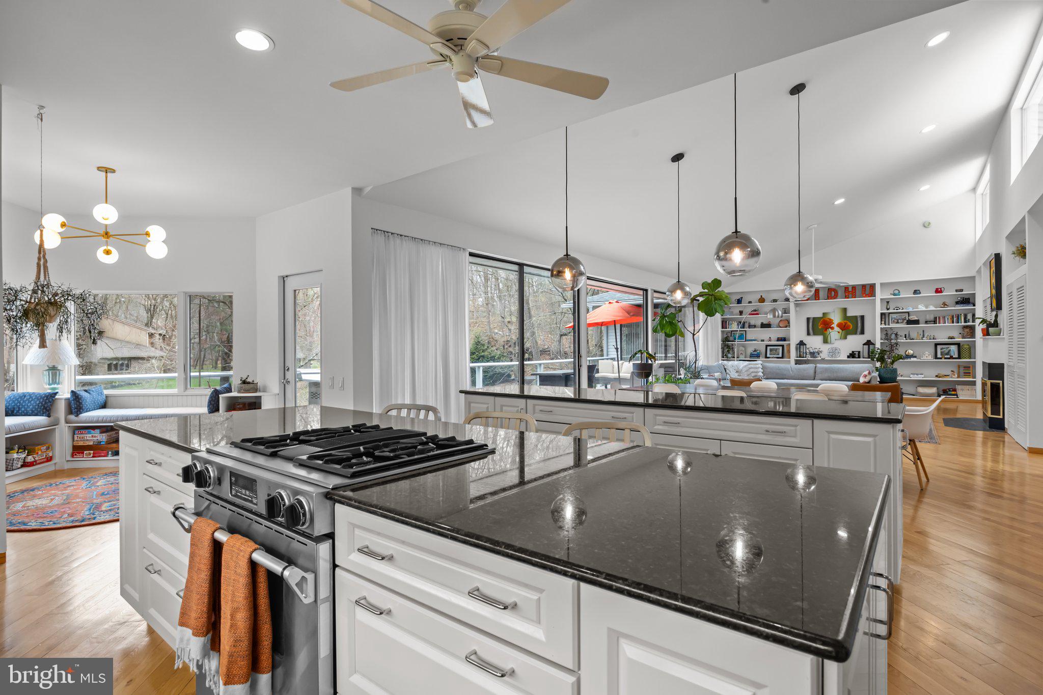 1223 Old Ford Road Huntingdon Valley, PA 19006 - Photo 12 of 36 a kitchen with stainless steel appliances granite countertop a stove a sink and a refrigerator