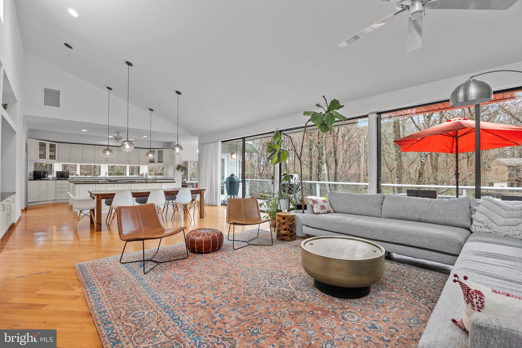 1223 Old Ford Road Huntingdon Valley, PA 19006 - Photo 7 of 36 a living room with patio furniture and a potted plant