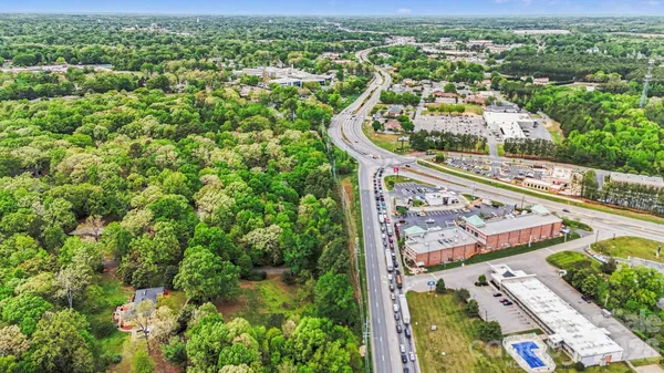 an aerial view of a city