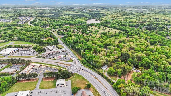 a view of a yard with an umbrella