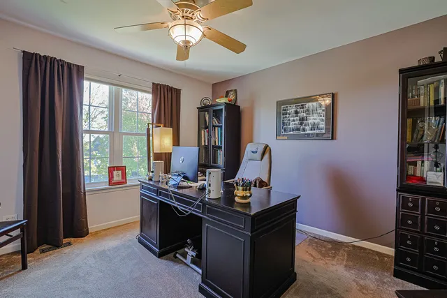 a room with furniture and window