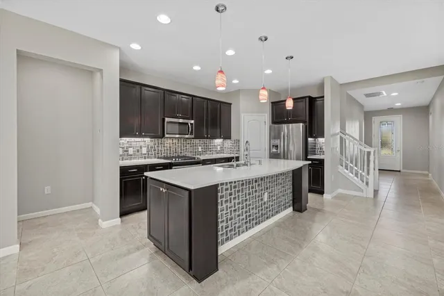 a view of a golf course with a swimming pool