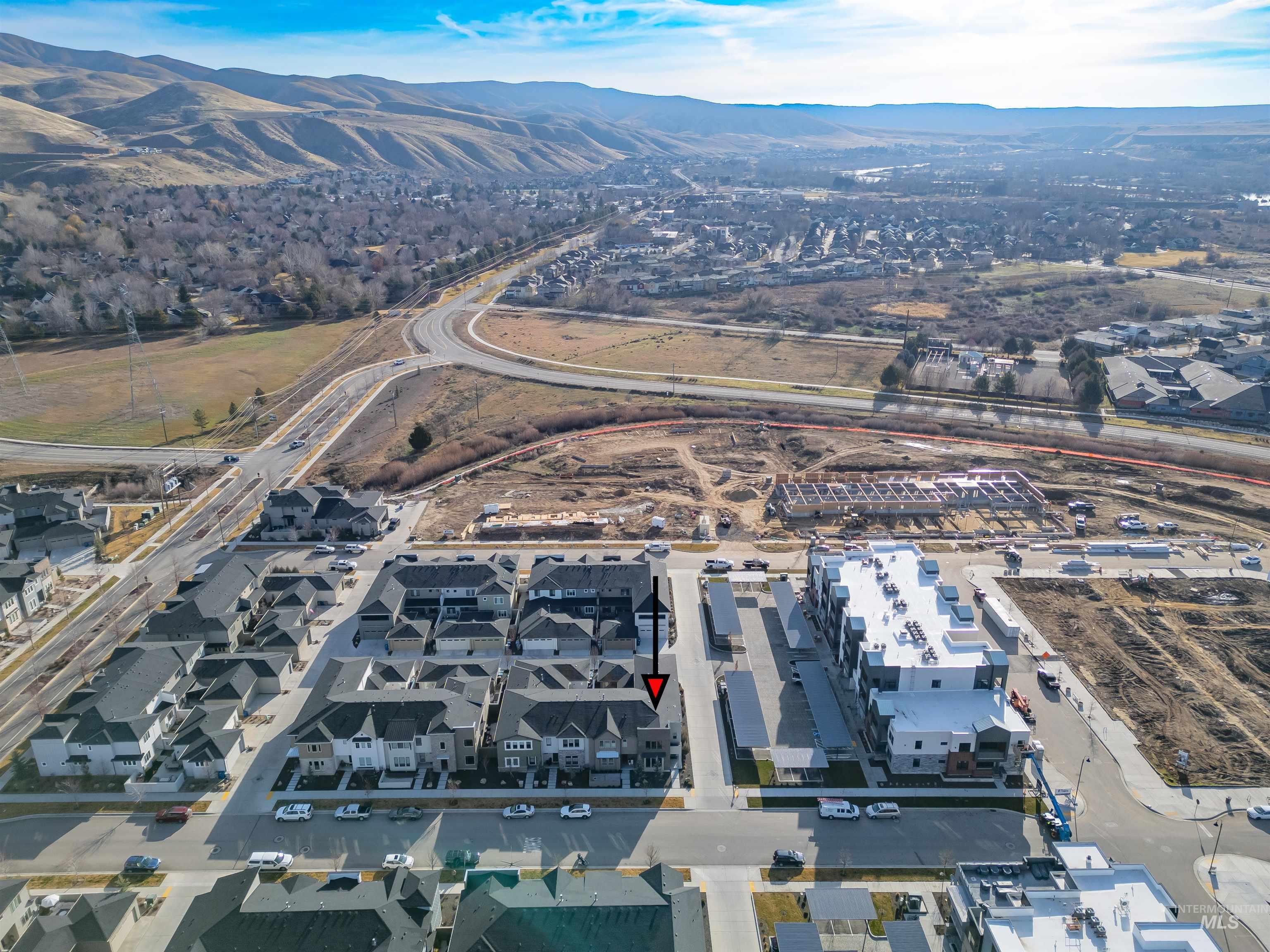 3282 South Millbrook Way Boise, ID 83716 - Photo 40 of 45 Aerial view of property's location with mountains