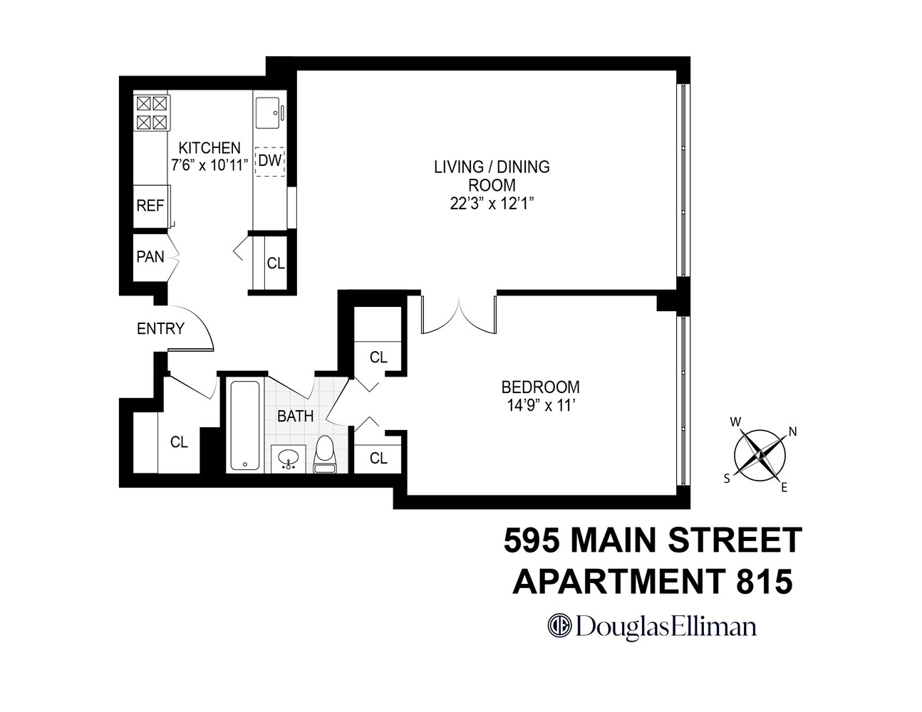 595 Main Street, Unit 815 Manhattan, NY 10044 - Photo 7 of 7