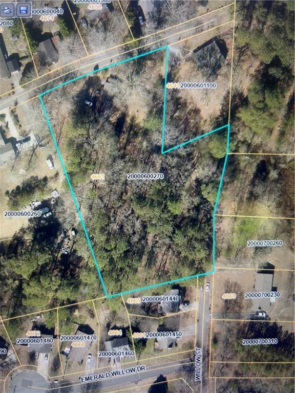 4661 Fowler Street Acworth, GA 30101 - Photo 16 of 16 a backyard of a house with lots of green space