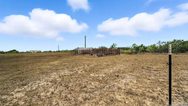 a view of an outdoor space and swimming pool