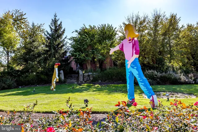a view of a house with swimming pool and a yard