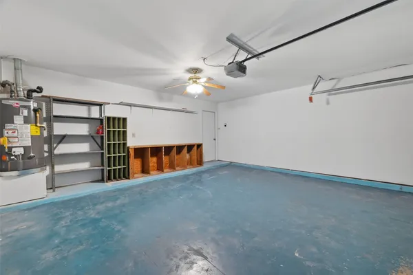 a view of an empty room with closet