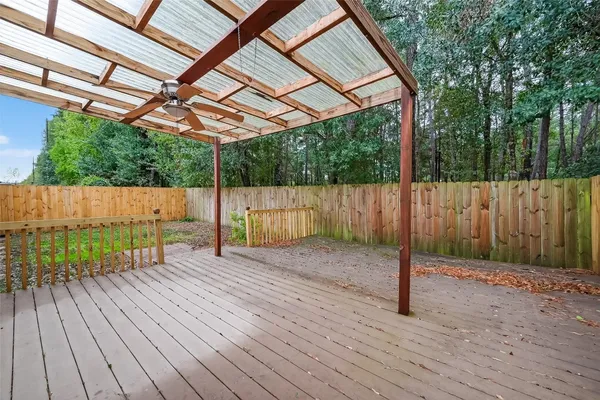 a backyard of a house