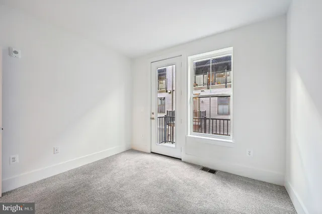 a view of an empty room