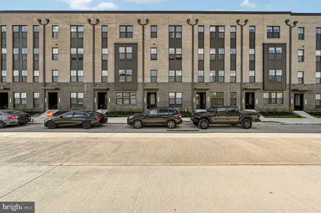 a car parked in front of a building