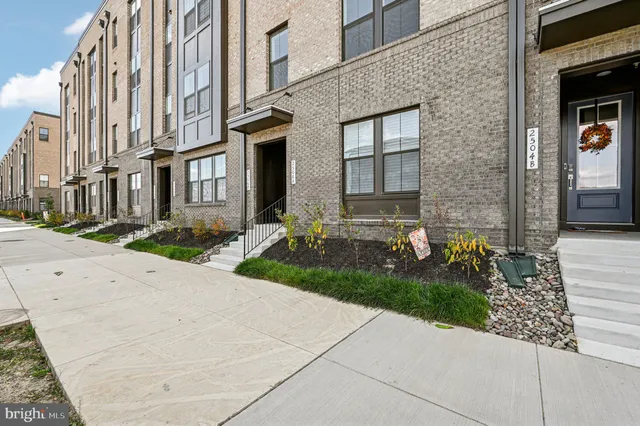 a front view of a building