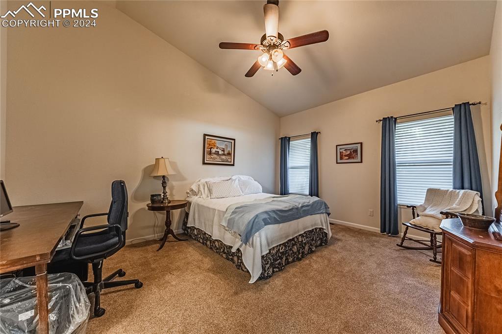 5148 Peak Villa Heights Colorado Springs, CO 80917 - Photo 16 of 45 Main level primary bedroom