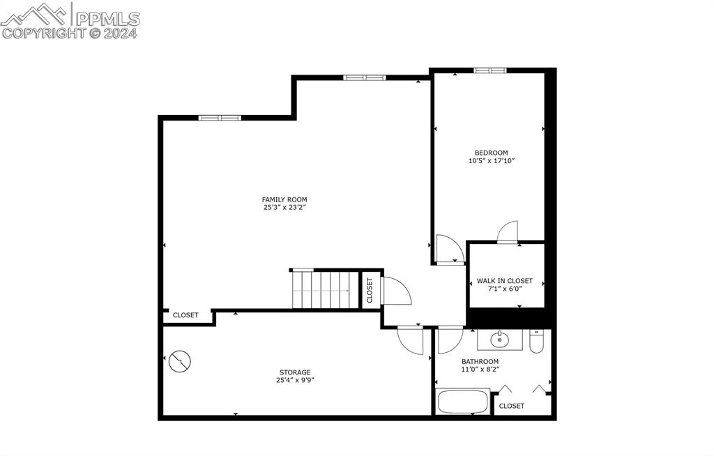 5148 Peak Villa Heights Colorado Springs, CO 80917 - Photo 45 of 45 Basement floor plan