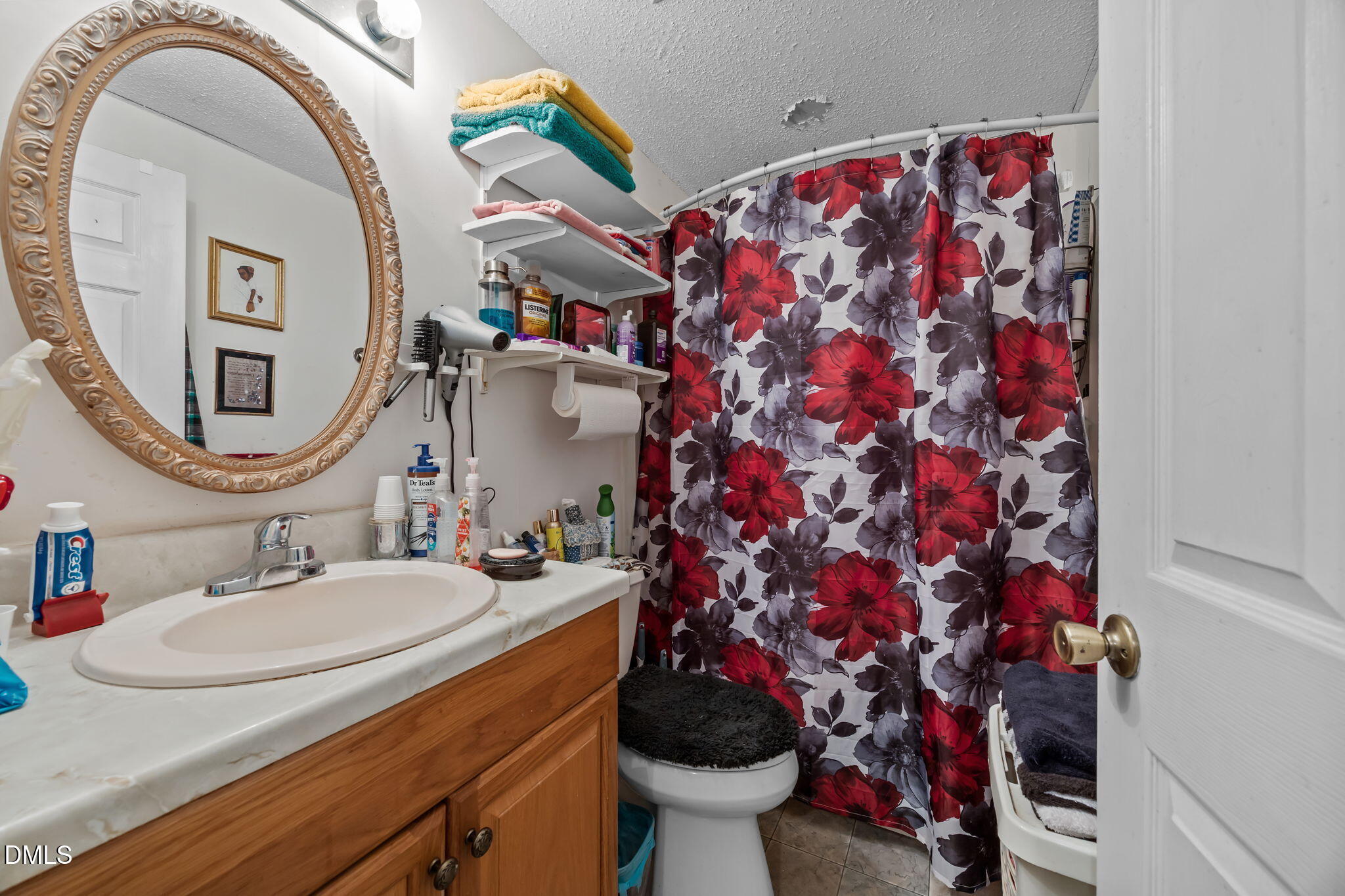 7740 Sandra Lane Raleigh, NC 27615 - Photo 22 of 36 a bathroom with a sink mirror and vanity