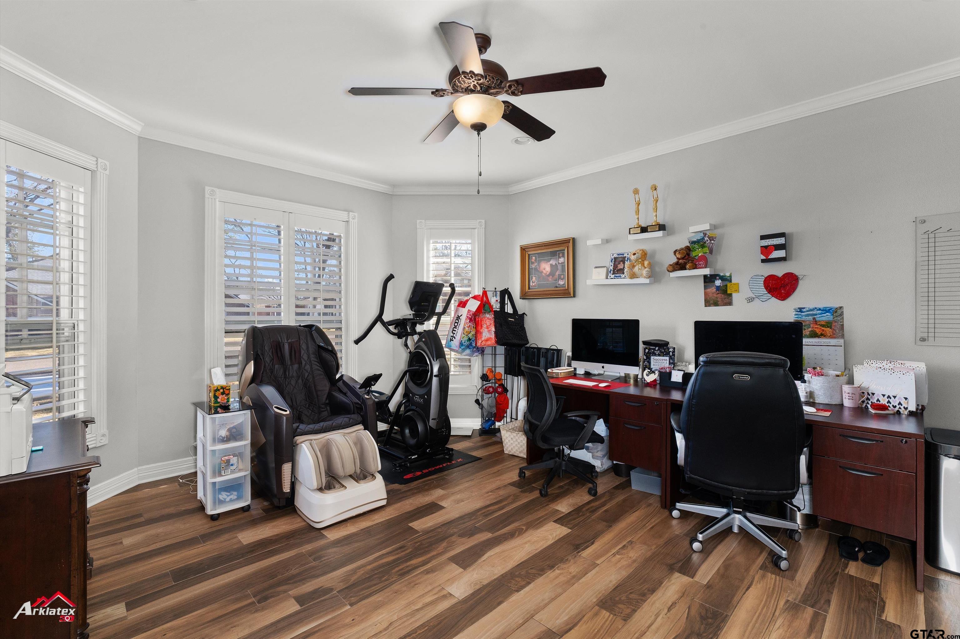 3815 Holly Ridge Drive Longview, TX 75605 - Photo 7 of 22 a view of a workspace with furniture and a window
