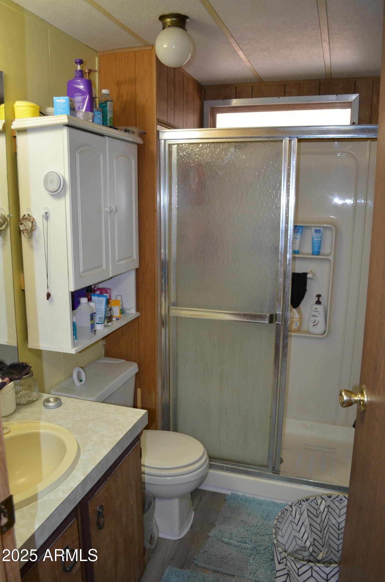 318 South Crismon Road, Unit 24 Mesa, AZ 85208 - Photo 12 of 23 a bathroom with a sink a toilet and shower