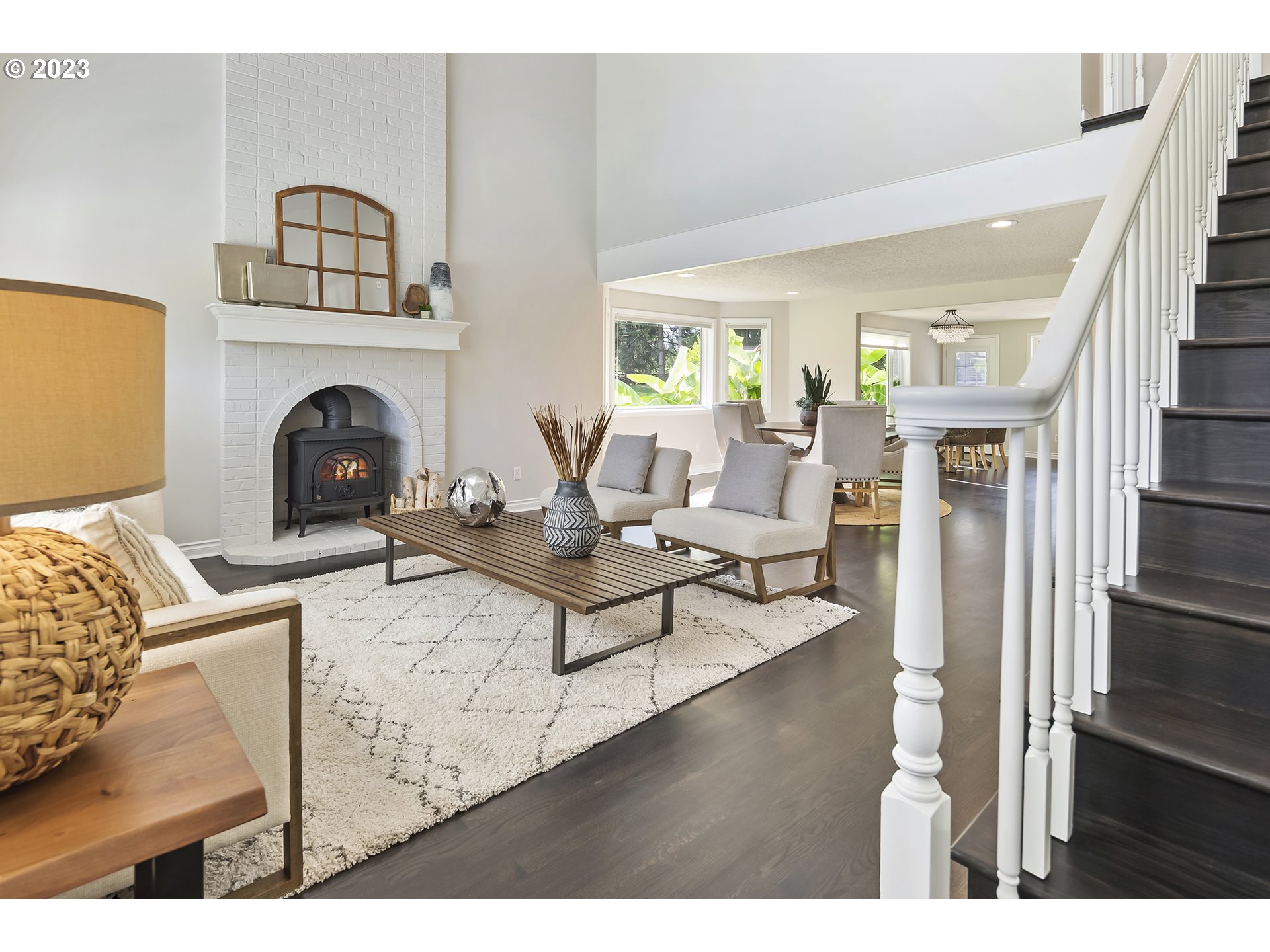 23918 Northwest Meuller Road Ridgefield, WA 98642 - Photo 3 of 32 a living room with furniture and a fireplace