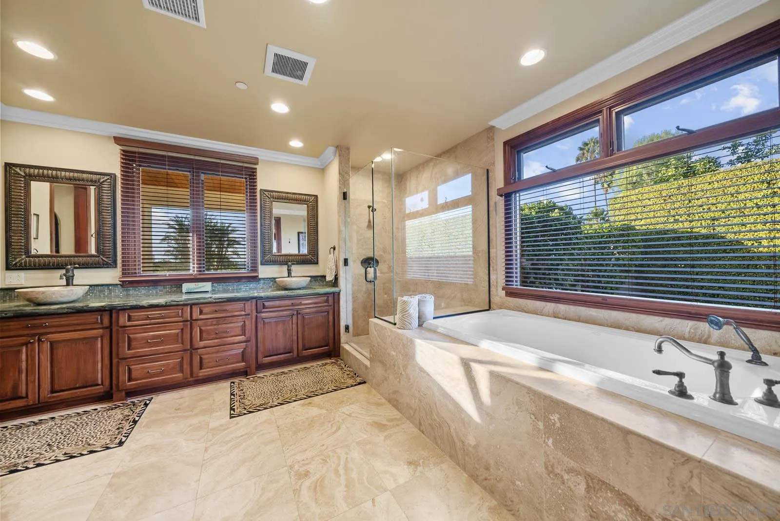 3128 Los Verdes Drive Fallbrook, CA 92028 - Photo 14 of 70 a large bathroom with a large tub and sink