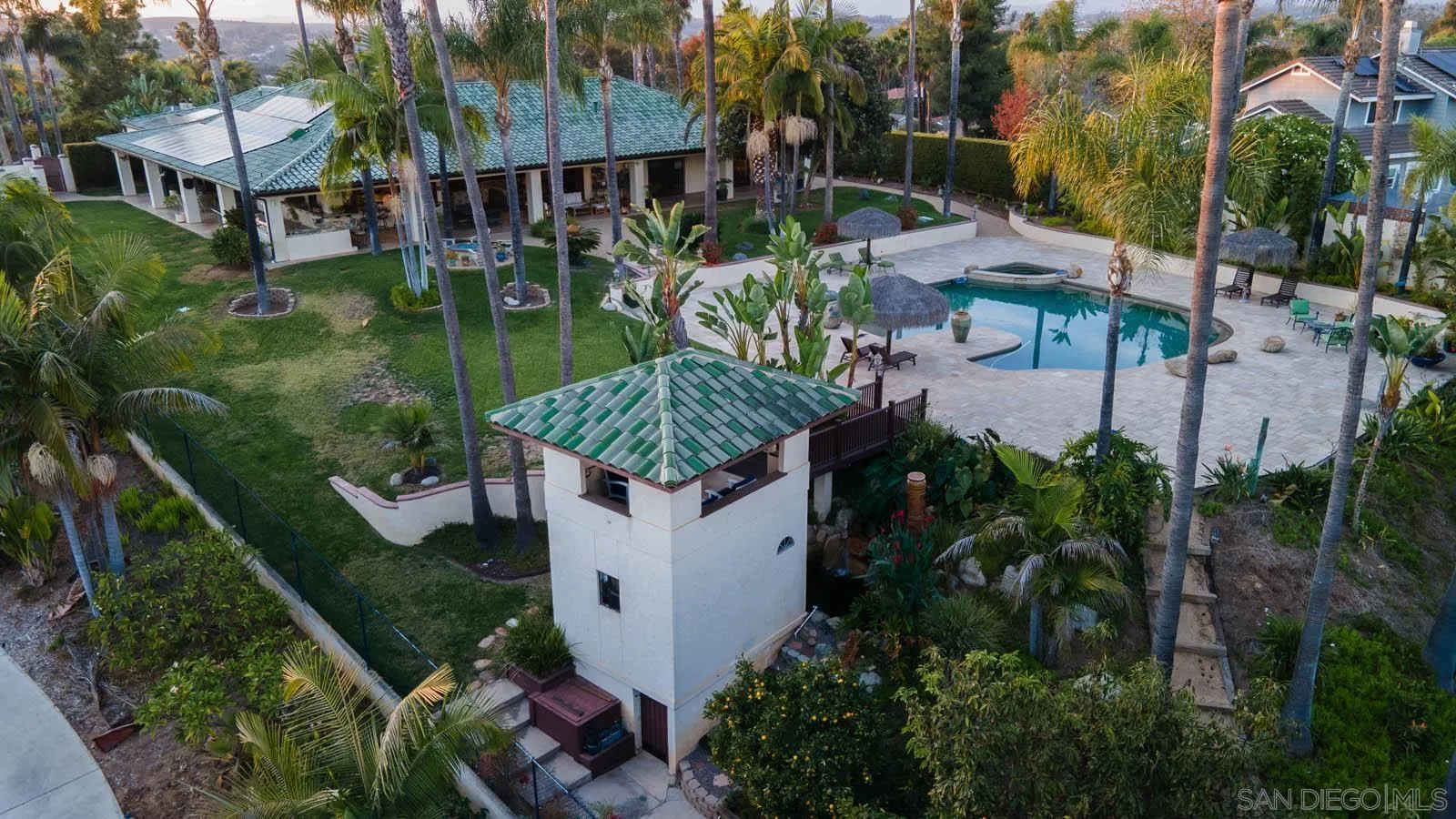 3128 Los Verdes Drive Fallbrook, CA 92028 - Photo 58 of 70 an aerial view of a house with garden space and street view