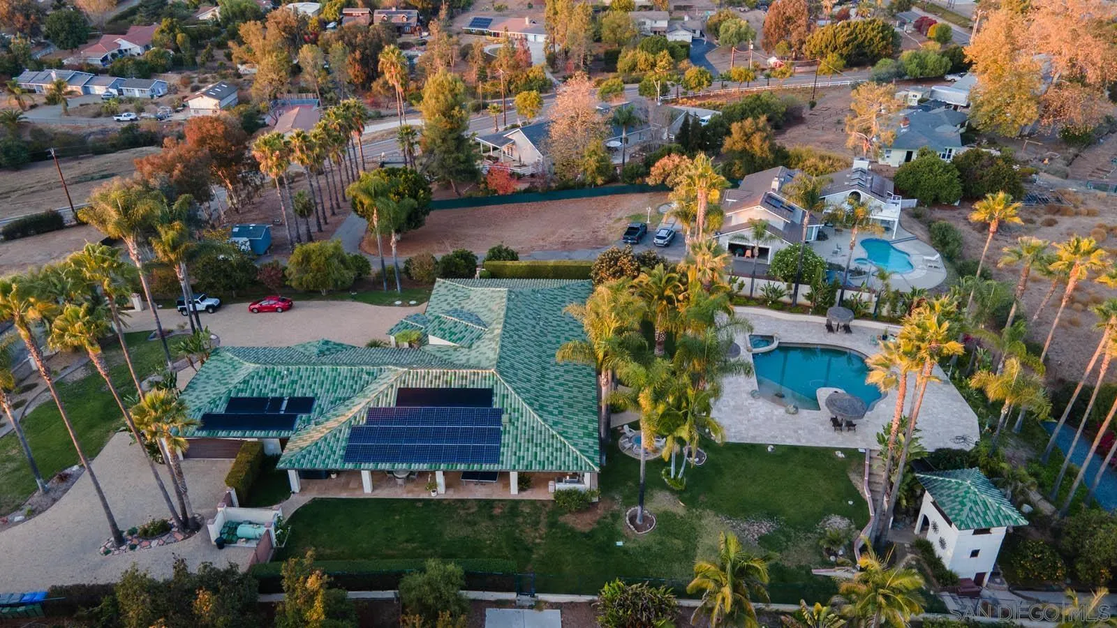 3128 Los Verdes Drive Fallbrook, CA 92028 - Photo 67 of 70 an aerial view of multiple houses with yard