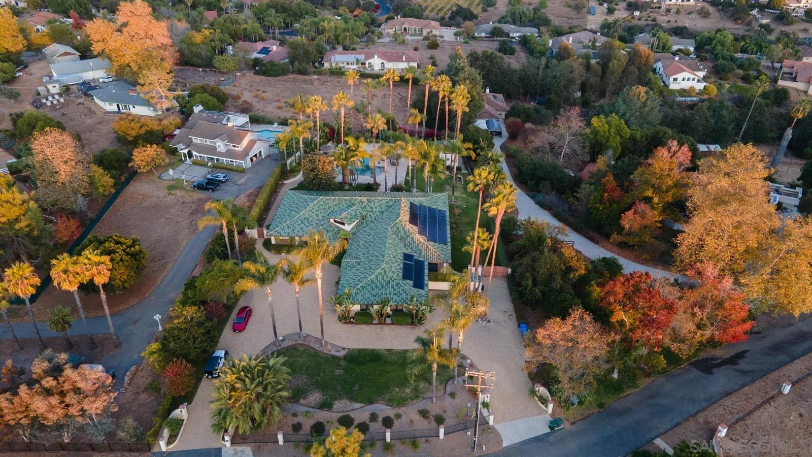 3128 Los Verdes Drive Fallbrook, CA 92028 - Photo 68 of 70 an aerial view of residential houses with outdoor space
