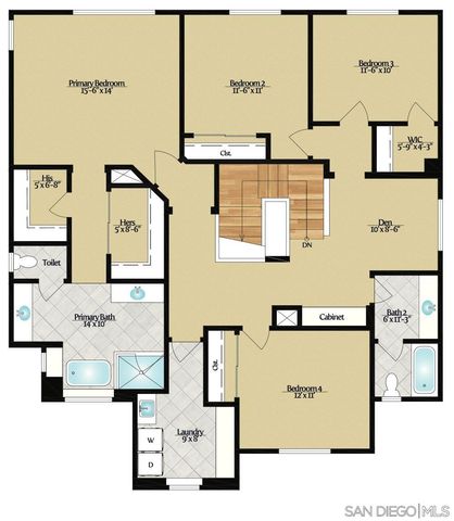 a utility room with cabinets washer and dryer