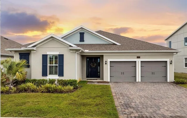 a view of swimming pool and outdoor seating