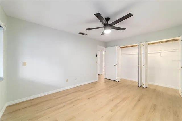 a view of an empty room