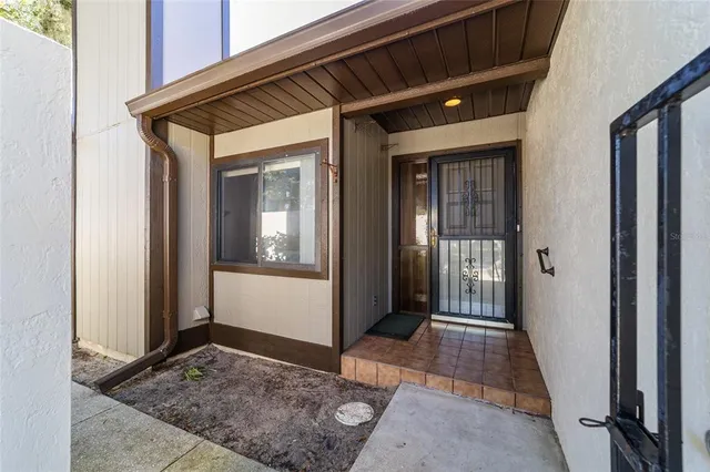 a view of front door of a house