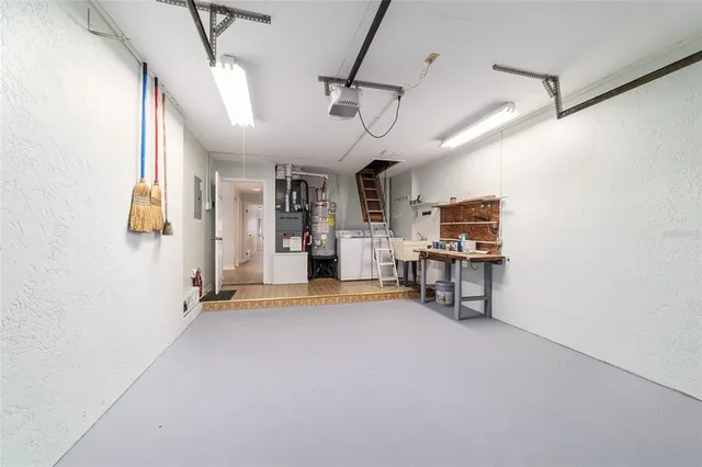 a view of a room with furniture