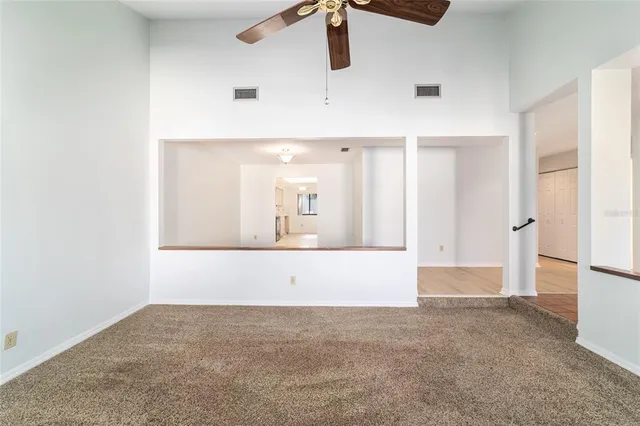 a view of kitchen and front door