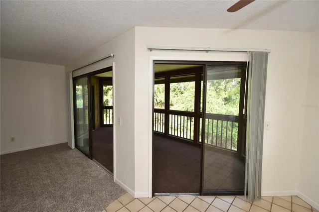a view of a hallway and an entryway