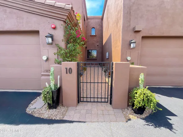 a view of a house with a garage