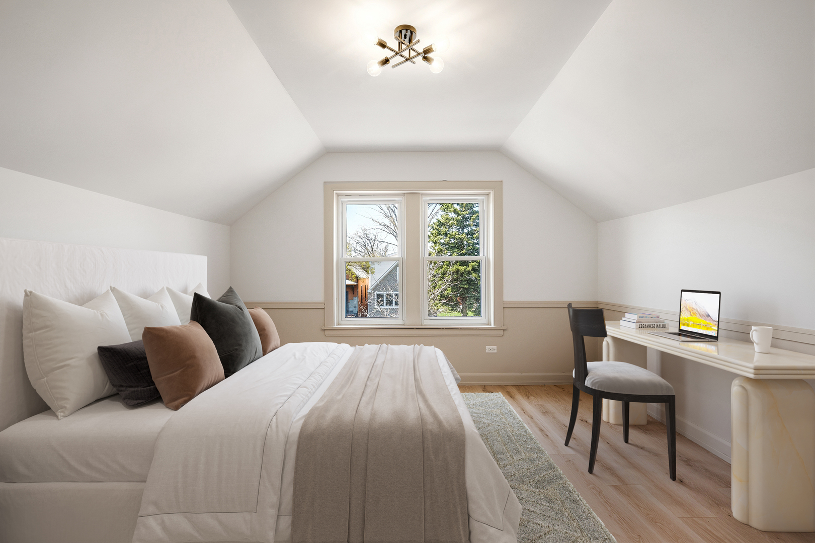 7955 South Colfax Avenue Chicago, IL 60617 - Photo 10 of 24 a bedroom with a bed and a window