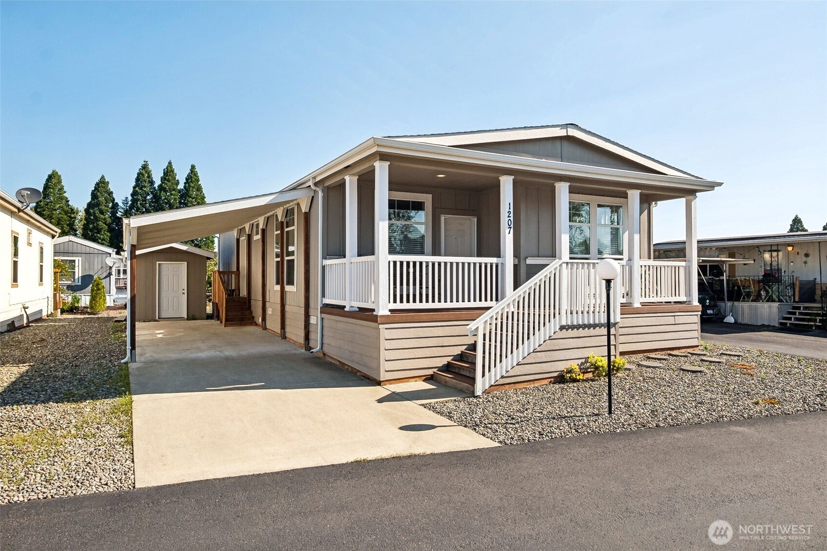 a front view of a house with a porch