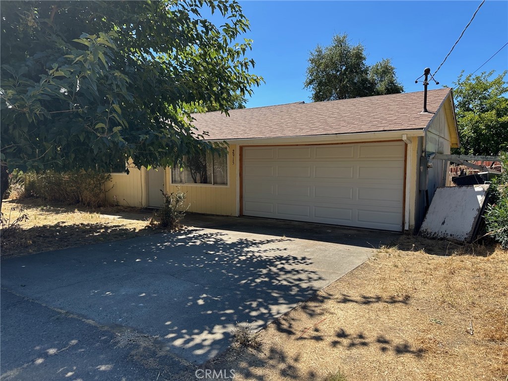 a backyard of a house