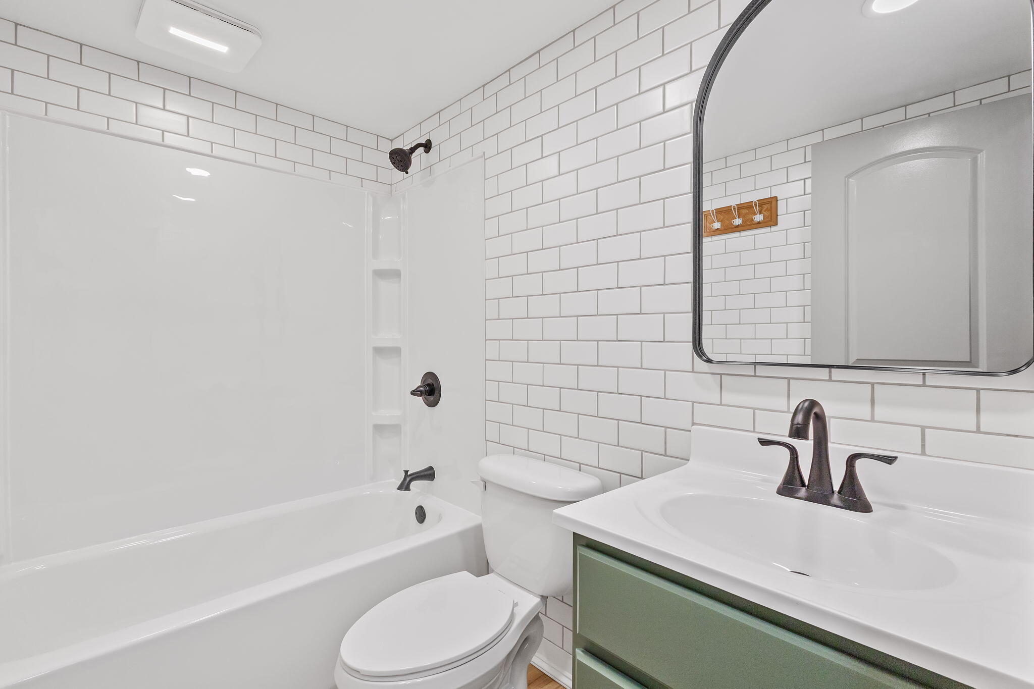 229 West Wood Road Rensselaer, IN 47978 - Photo 15 of 23 a bathroom with a sink toilet and shower