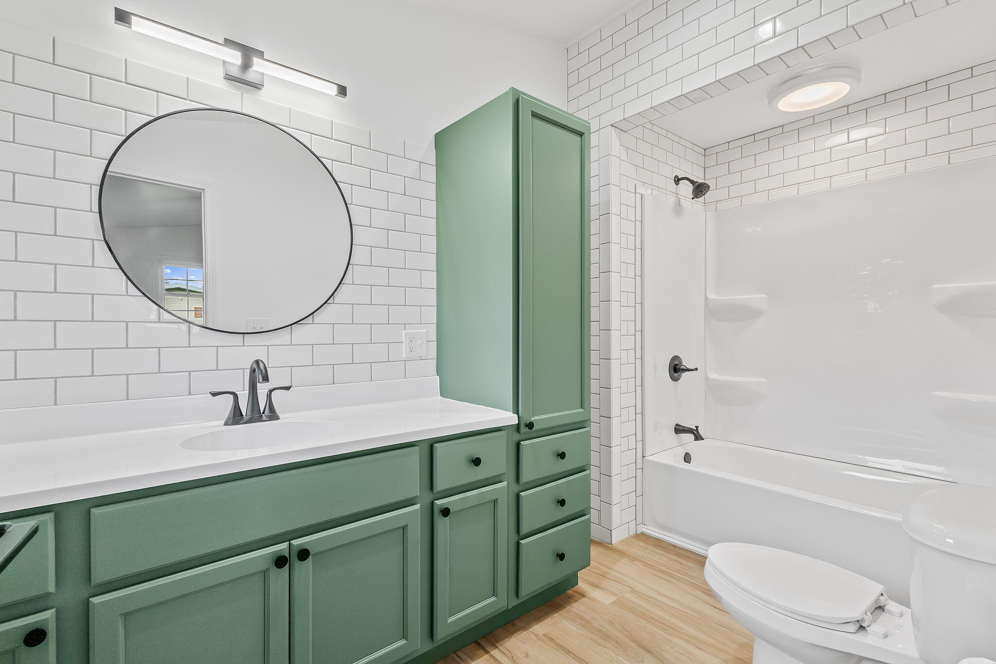 229 West Wood Road Rensselaer, IN 47978 - Photo 20 of 23 a bathroom with a sink a toilet and shower