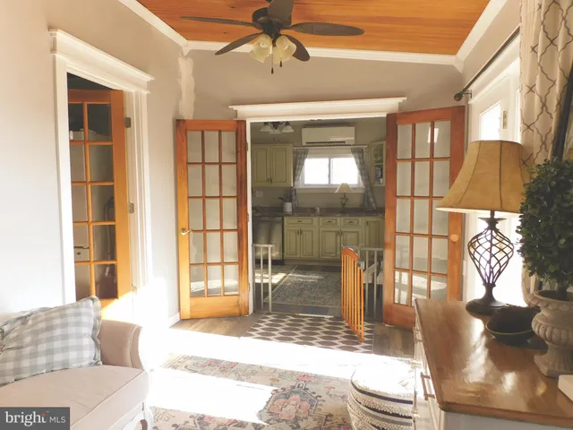 a living room filled with furniture