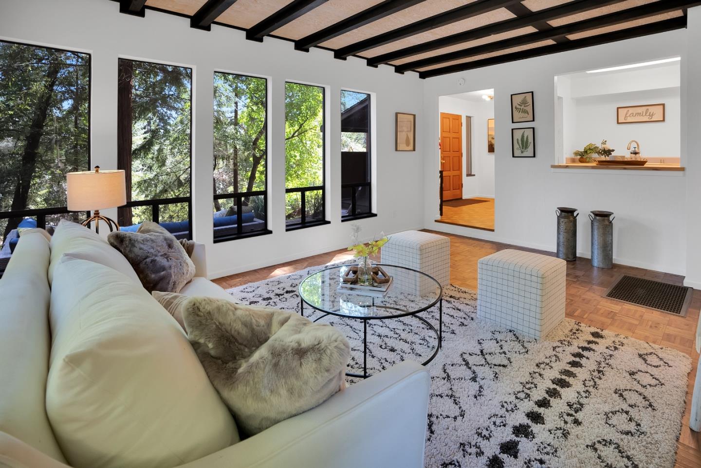 22540 Echo Drive Los Gatos, CA 95033 - Photo 8 of 41 a living room with furniture and wooden floor